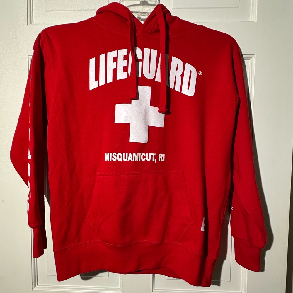 🛟Life Guard Novelty Sweatshirt from Misquamicut, RI Like New size S 🛟